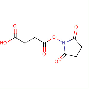 Structure of Butanoic acid, 4-[(2,5-dioxo-1-pyrrolidinyl)oxy]-4-oxo-