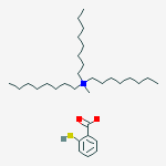 Structure of Methyl(trioctyl)azanium;2-sulfanylbenzoate
