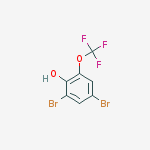 Structure of 2,4-dibromo-6-(trifluoromethoxy)Phenol