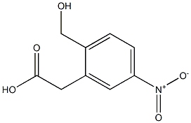 Structure of 2-(2-(hydroxyMethyl)-5-nitrophenyl)acetic acid
