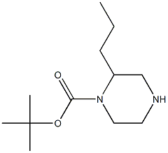 1-N-BOC-2-丙基哌嗪结构式