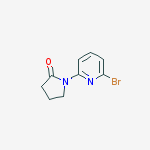 Structure of 1-(6-bromopyridin-2-yl)pyrrolidin-2-one