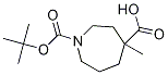 Structure of 1-(tert-butoxycarbonyl)-4-Methylazepane-4-carboxylic acid