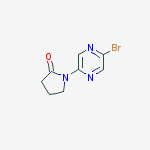 Structure of 1-(5-bromopyrazin-2-yl)pyrrolidin-2-one