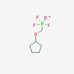 Structure of Potassium cyclopentoxymethyltrifluoroborate