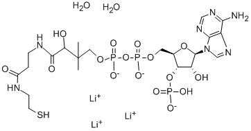Structure of COENZYME A HEXALITHIUM SALT OXIDIZED