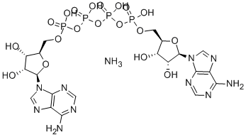 P1,P4-DI(ADENOSINE-5) TETRAPHOSPHATE AMMONIUM SALT结构式