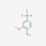 Structure of 2-methoxy-4-(trifluoromethyl)phenol