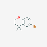 Structure of 6-bromo-3,4-dihydro-4,4-dimethyl-2H-1-Benzopyran