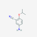 Structure of 5-amino-2-(propan-2-yloxy)benzonitrile