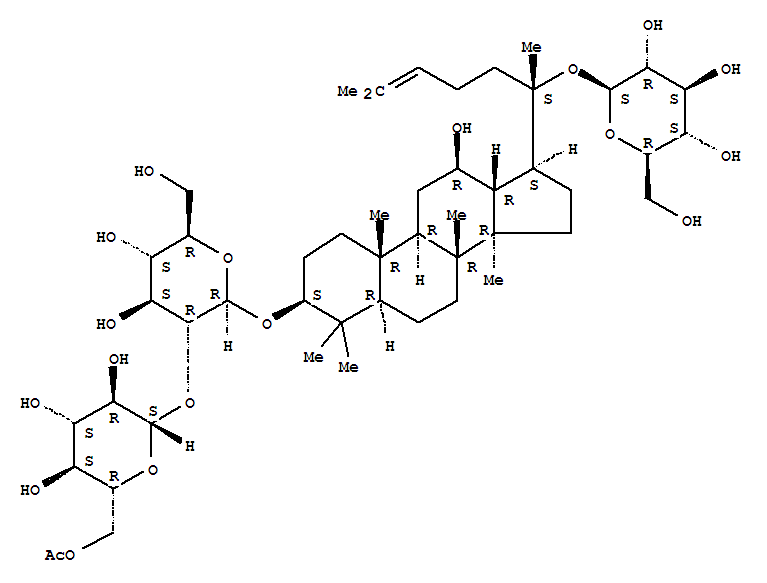 Chemical structure of PseudoginsenosideRC1