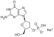 Structure of 2'-Deoxyguanosine 3'-monophosphate sodium salt