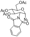 Structure of 2-Deoxy-2-(1,3-dihydro-1,3-dioxo-2H-isoindol-2-yl)-α-D-glucopyranosyl azide 3,4,6-Triacetate