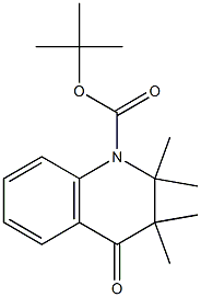 Structure of tert-Butyl 2,2,3,3-tetraMethyl-4-oxo-3,4-dihydroquinoline-1(2H)-carboxylate