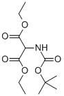 Structure of DIETHYL (BOC-AMINO)MALONATE