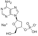 2ˊ-脱氧腺苷 3ˊ-一磷酸一钠盐结构式