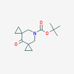 Structure of 9-AZADISPIRO[2.1.2.3]DECANE-9-CARBOXYLIC ACID, 4-OXO-, 1,1-DIMETHYLETHYL ESTER