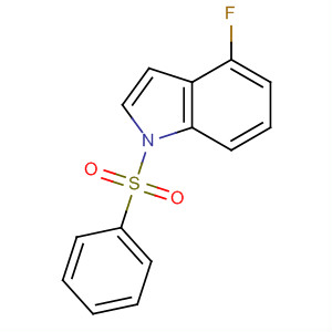 1H-Indole, 4-fluoro-1-(phenylsulfonyl)-结构式