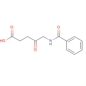 Pentanoic acid, 5-(benzoylamino)-4-oxo-结构式