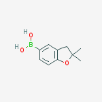 B-(2,3-dihydro-2,2-dimethyl-5-benzofuranyl)Boronic acid结构式