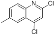 Structure of 2,4-DICHLORO-6-METHYLQUINOLINE