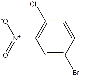 Structure of Benzene, 1-bromo-4-chloro-2-methyl-5-nitro-