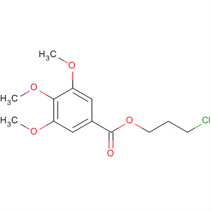 Structure of Benzoic acid, 3,4,5-trimethoxy-, 3-chloropropyl ester