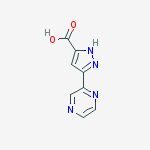 Structure of 5-(Pyrazin-2-yl)-1H-pyrazole-3-carboxylic acid