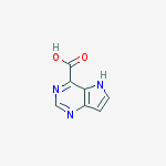 5H-Pyrrolo[3,2-d]pyrimidine-4-carboxylic acid结构式