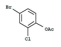 Structure of 4-bromo-2-chlorophenyl acetate