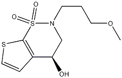 Structure of (4S)-3,4-Dihydro-2-(3-methoxypropyl)-2H-thieno[3,2-e]-1,2-thiazin-4-ol 1,1-Dioxide