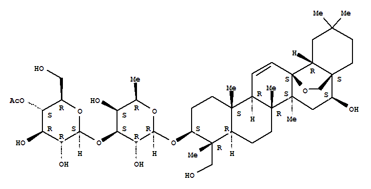 Structure of 4''-O-AcetylsaikosaponinA