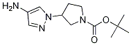 tert-butyl 3-(4-amino-1H-pyrazol-1-yl)pyrrolidine-1-carboxylate结构式