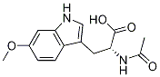 (R)-2-acetaMido-3-(6-Methoxy-1H-indol-3-yl)propanoic acid结构式