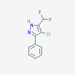 Structure of 4-chloro-5-(difluoromethyl)-3-phenyl-1h-pyrazole