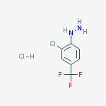 Structure of 2-CHLORO-4-(TRIFLUOROMETHYL)PHENYLHYDRAZINE HYDROCHLORIDE