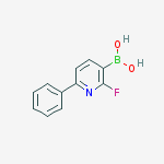 Structure of 2-FLUORO-6-PHENYL-3-PYRIDINEBORONIC ACID