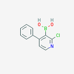 Chemical structure of 2-CHLORO-4-PHENYLPYRIDINE-3-BORONIC ACID