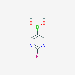 (2-fluoropyrimidin-5-yl)boronic acid结构式