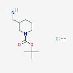 Structure of 3-(AMINOMETHYL)-1-N-BOC-PIPERIDINE-HCL