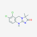 Structure of 6,7-dichloro-3,3-dimethyl-5,10-dihydroimidazo[2,1-b]quinazolin-2-one