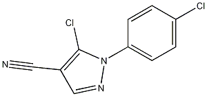 Structure of 5-chloro-1-(4-chlorophenyl)-1H-pyrazole-4-carbonitrile