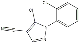Structure of 5-chloro-1-(2-chlorophenyl)-1H-pyrazole-4-carbonitrile