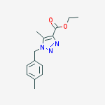 Structure of Ethyl 5-methyl-1-(4-methylbenzyl)-1H-1,2,3-triazole-4-carboxylate