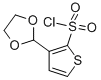 Structure of 3-(1,3-DIOXOLAN-2-YL)THIOPHENE-2-SULFONYL CHLORIDE