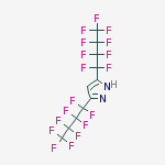 3,5-Bis(nonafluorobutyl)pyrazole结构式