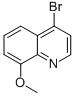 Structure of 4-BROMO-8-METHOXYQUINOLINE
