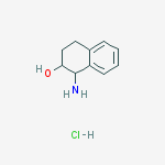 1-Amino-1,2,3,4-tetrahydronaphthalen-2-ol hydrochloride结构式