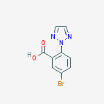 Structure of 5-bromo-2-(2H-1,2,3-triazol-2-yl)benzoic acid