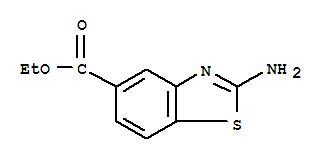5-BENZO[D]THIAZOLECARBOXYLIC ACID,2-AMINO-,ETHYL ESTER结构式